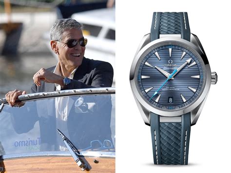 george clooney omega|celebrities who wear omega seamaster.